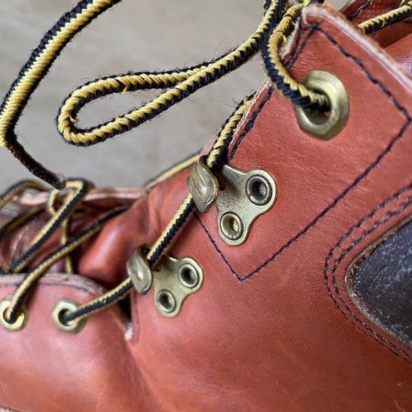 HERMAN SURVIVORS Boots 7.5N Mens Brown Leather - Picture 5 of 8